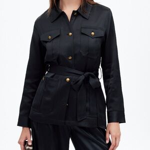 Madewell Double-faced Satin Safari Jacket